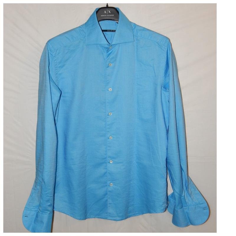 Herren Xacus Hemd Blau Baumwolle 38 / M / 46