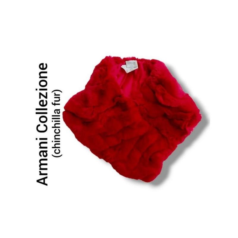Donna Armani Collezioni Sciarpa Rossa Cashmere