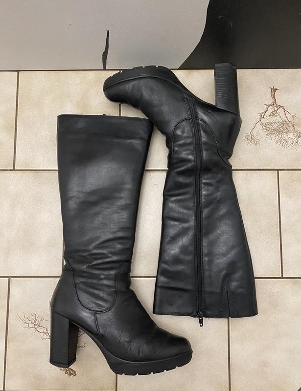 Women Balenciaga Boots Black Leather 38.5