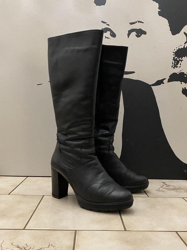Women Balenciaga Boots Black Leather 38.5