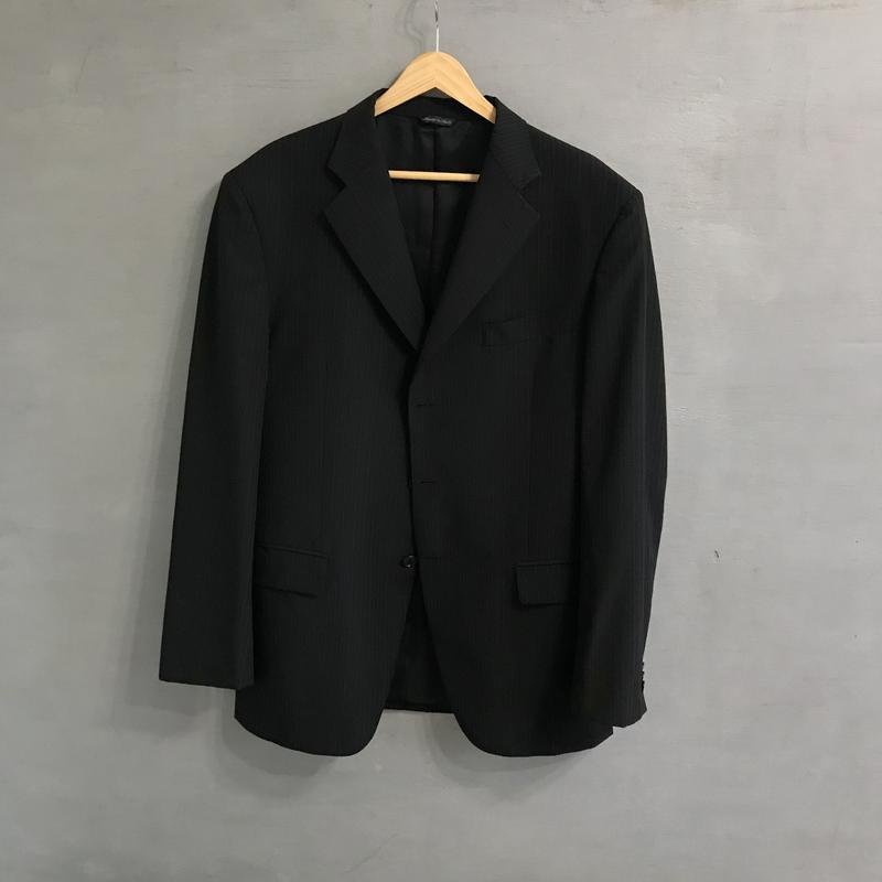 Мужской Tombolini Костюм Чёрный Шерсть 40 /L / 48