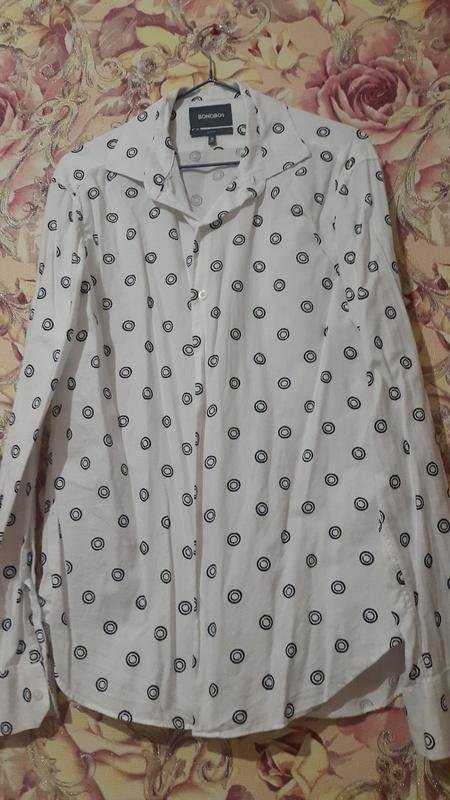 Мужская Bonobos Рубашка Чёрная Хлопок 38 / M / 46
