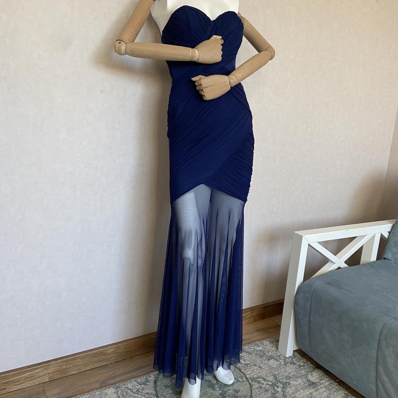 Женское Lipsy Платье Тёмно-синий Полиэстер 34