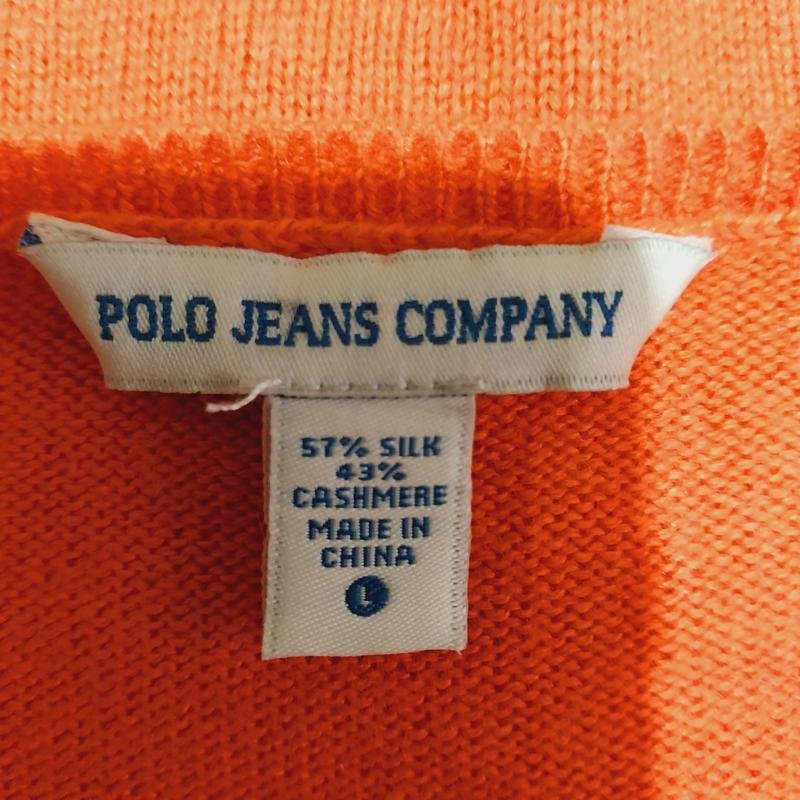 Женский Polo Jeans Пуловер Оранжевый Кашемир 40 /