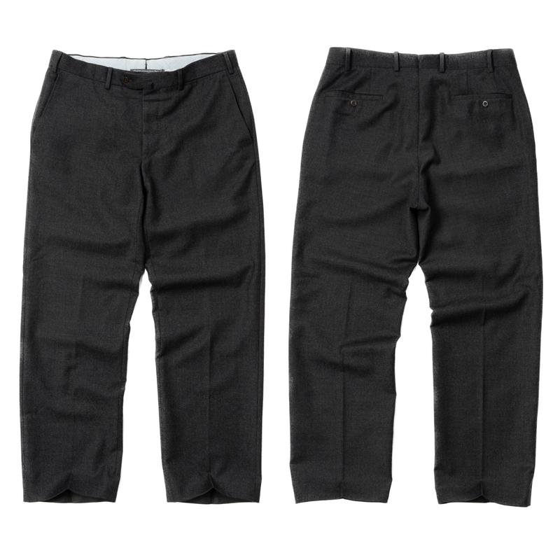 Uomo Germano Zama Pantaloni Neri Lana 32 / M / 46