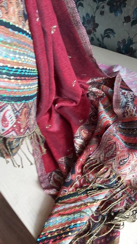 Femme American Vintage Écharpe Rose Taille Unique