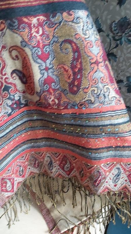 Femme American Vintage Écharpe Rose Taille Unique