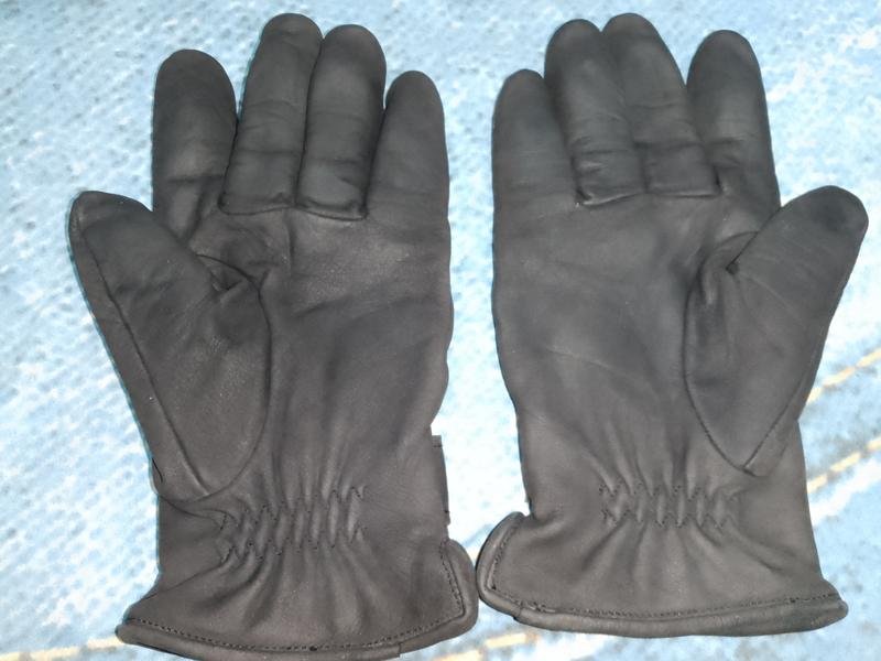 Herren Camel Active Handschuhe Grau Leder L