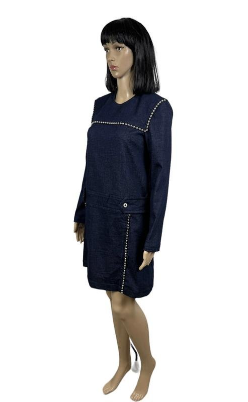Femme Dondup Robe Bleu Marine 36 / S / 44