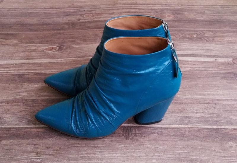 Femme Halmanera Bottines Turquoise Cuir 40