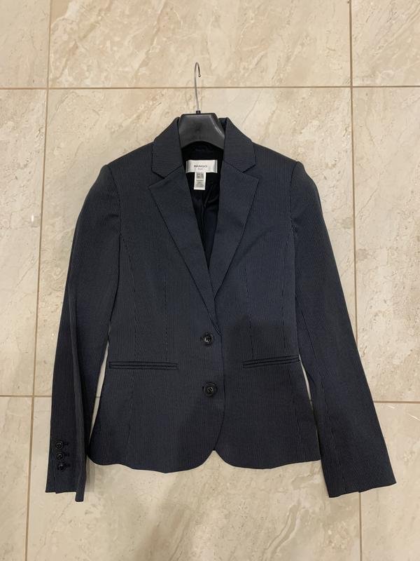 Women Mango Blazer Grey 32 / XXS / 40