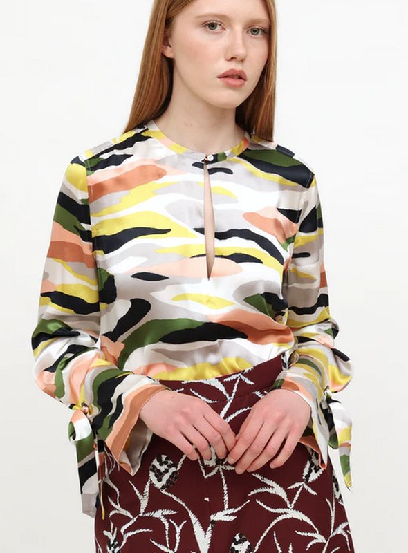 Donna Equipment Camicia Multicolore Sete 40 / L /
