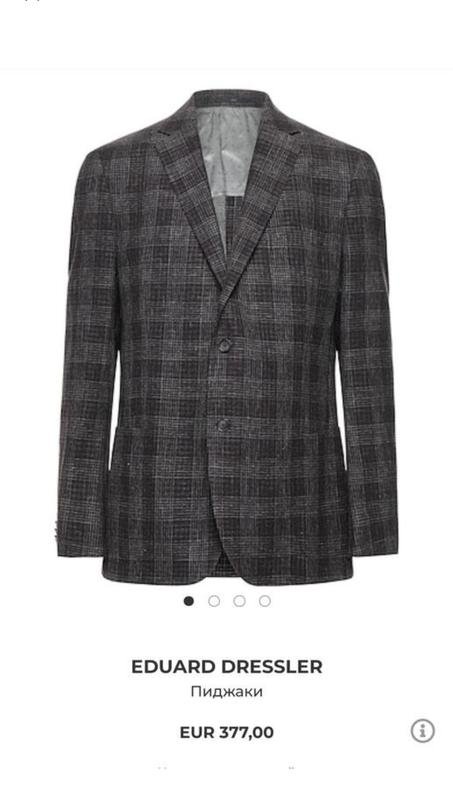 Men Isaia Napoli Blazer Grey Wool 40 /L / 48