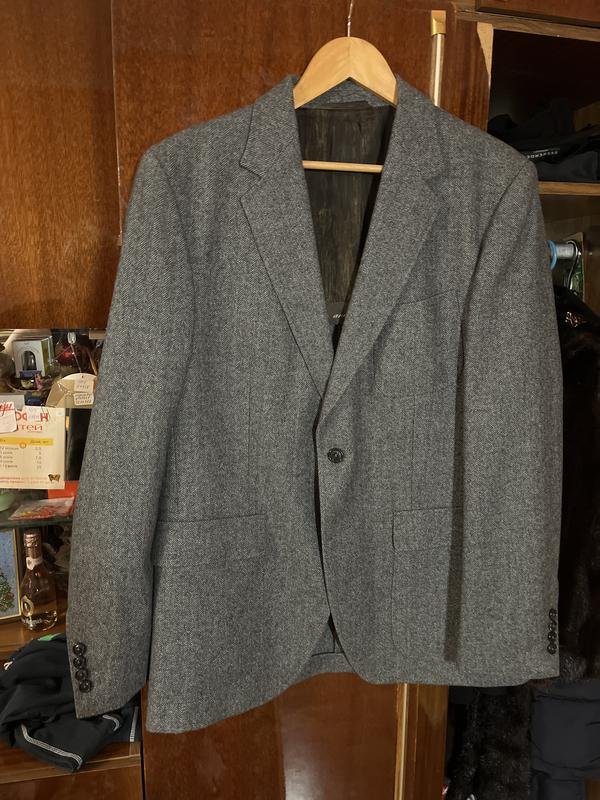 Men Baldessarini Blazer Grey Wool 40 /L / 48