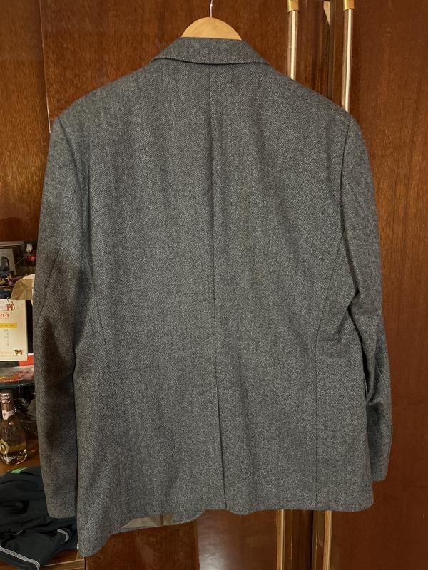 Men Baldessarini Blazer Grey Wool 40 /L / 48