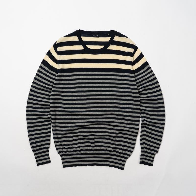 Мужской Paul Smith Свитер Чёрный Хлопок 36 / S /