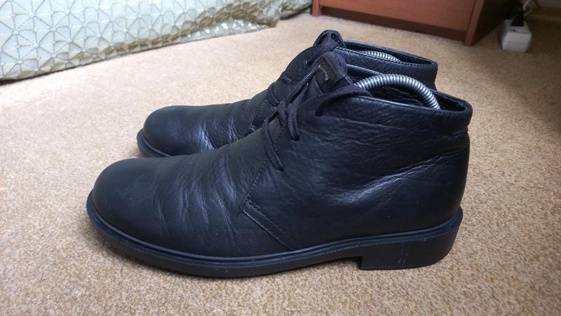 Мужские Camper Ботинки Чёрный Кожа 43