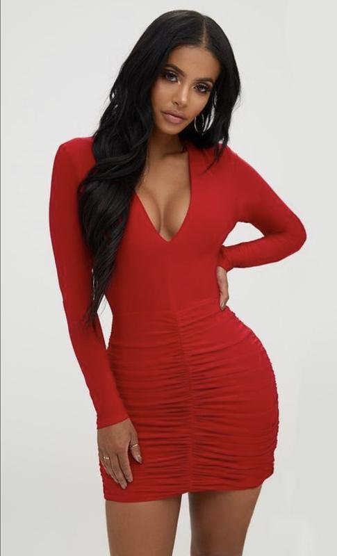 Femme PrettyLittleThing Robe Rouge 44