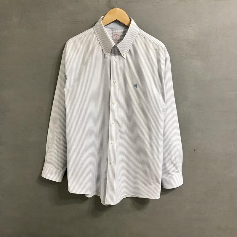 Men Brooks Brothers Shirt White Cotton 46 / 3XL /