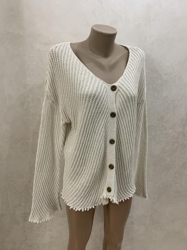 Damen ZARA Pullover Weiß 38 / M / 46