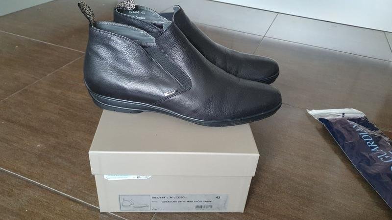 Herren Alberto Guardiani Stiefel Schwarz Leder 43