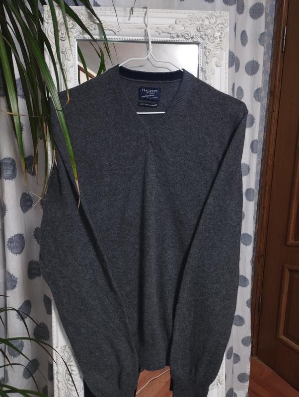 Donna Hackett Maglione Grigio Cashmere 34