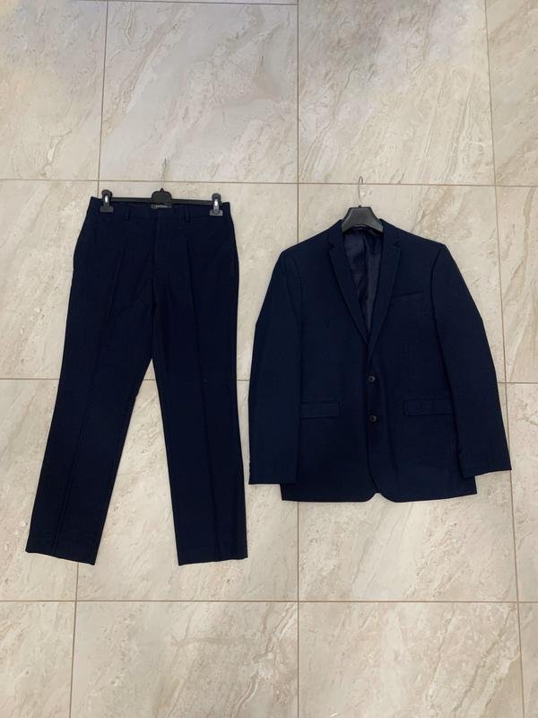 Homme Primark Costume Bleu Marine 40 /L / 48