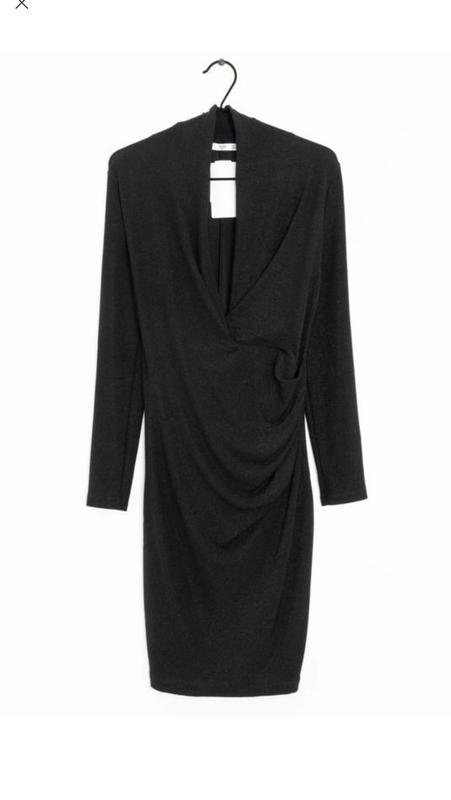 Женское Mango Платье Чёрное 40 / L / 48