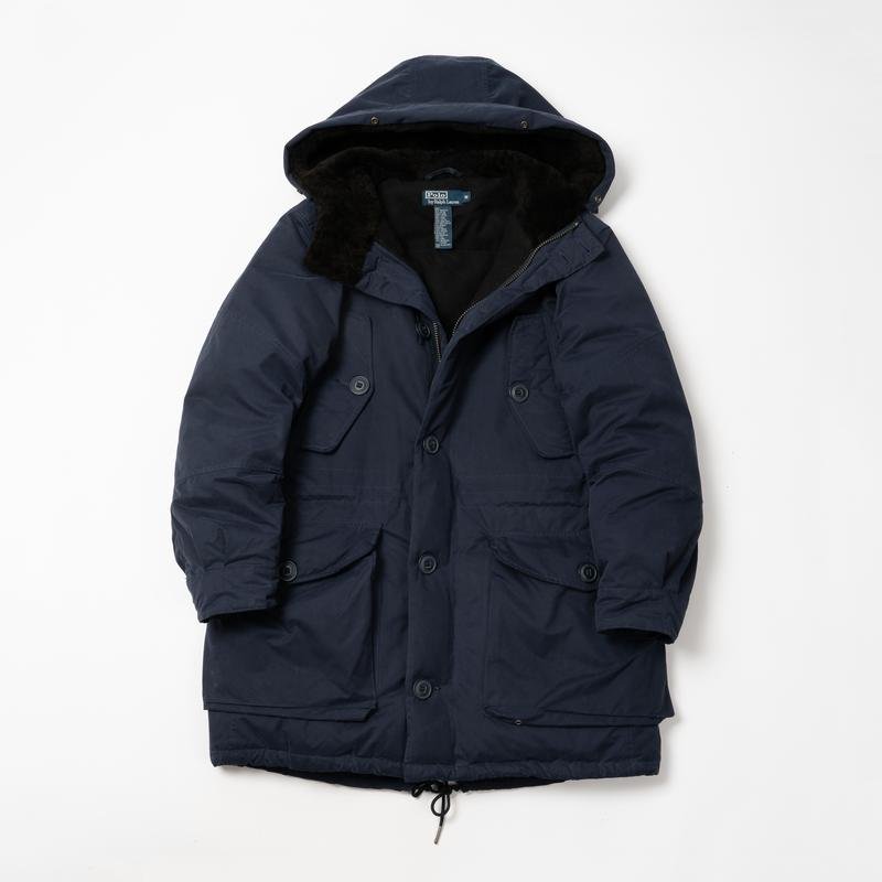 Homme Polo Ralph Lauren Parka Vintage Bleu Marine