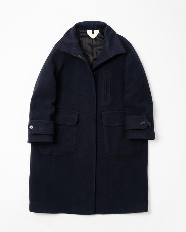 Мужское ARKET Пальто Тёмно-синий Шерсть 38 / M /