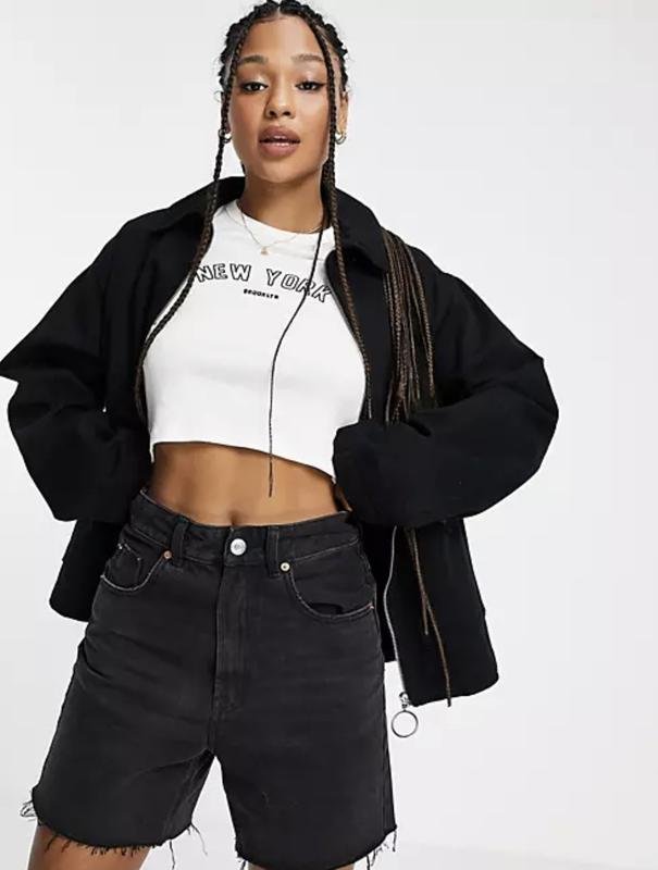 Женская ASOS Куртка Чёрная 38