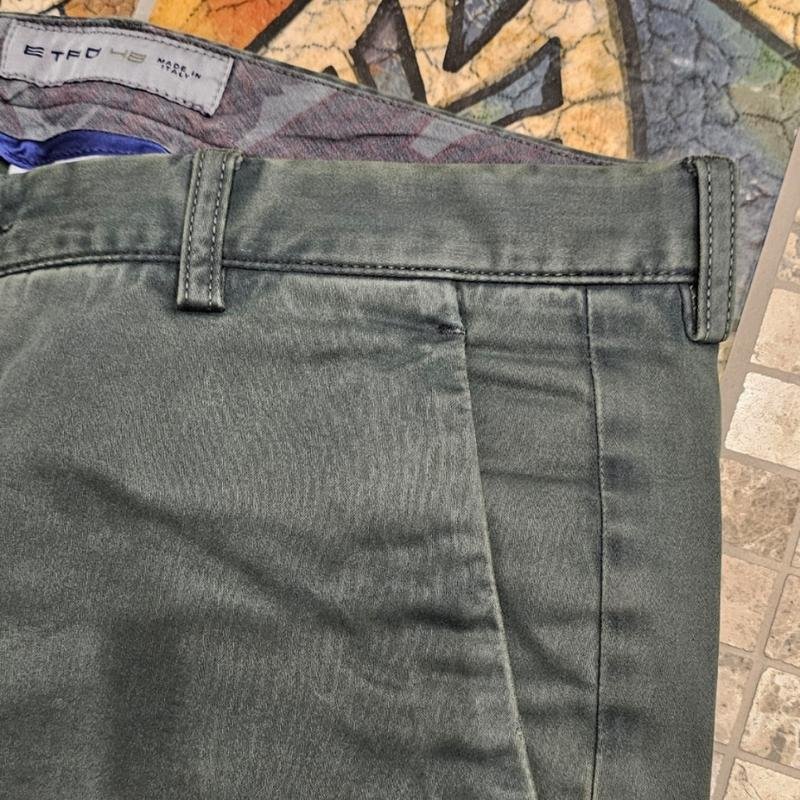 Uomo Etro Pantaloni Verde 32 / M / 46