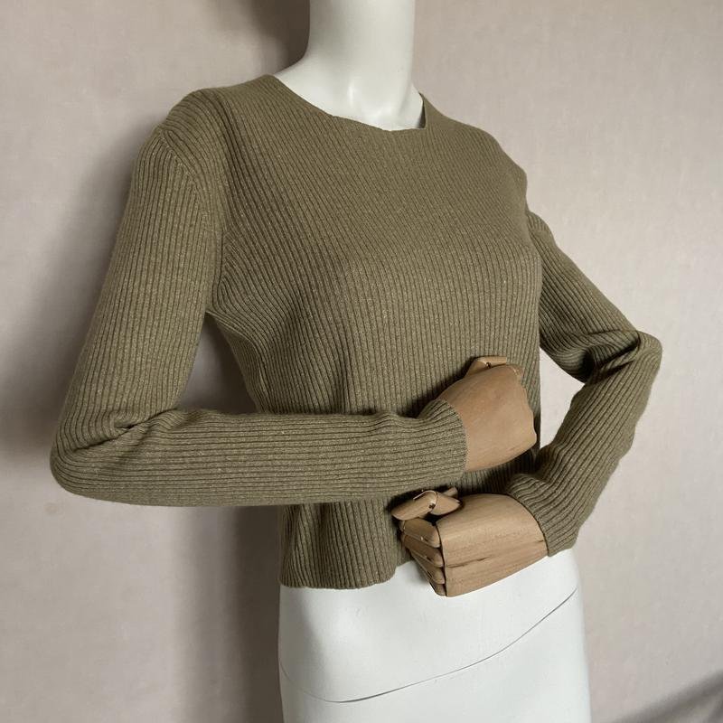 Женский Cerruti Свитер Хаки Шерсть 36