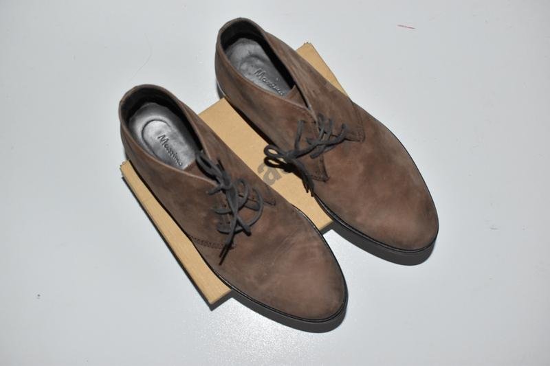 Men Massimo Dutti Boots Brown Nubuck 40
