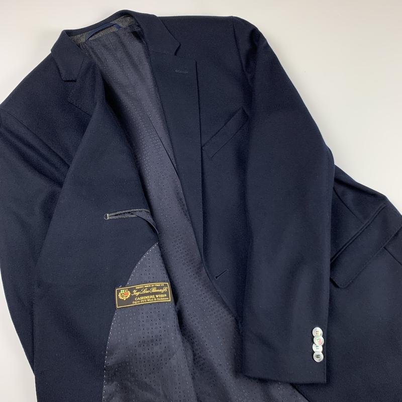 Uomo Loro Piana Blazer Blu Navy Cashmere 44 / XXL