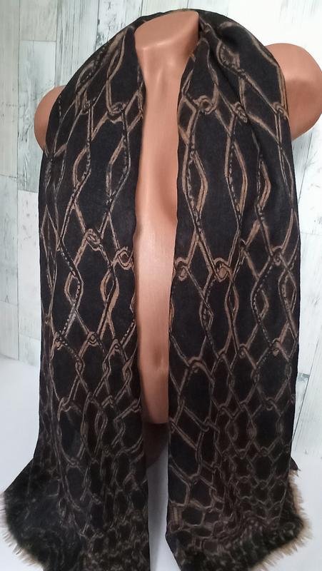 Femme Jaeger Écharpe Noire Laine Taille Unique