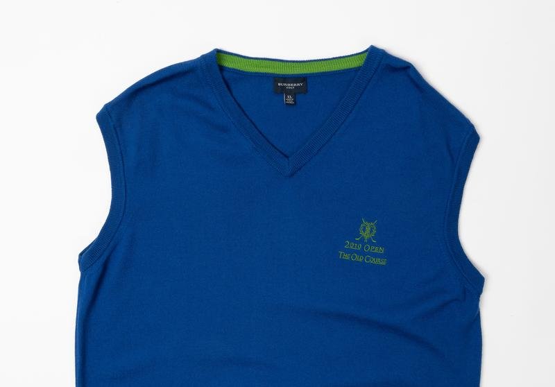 Homme Burberry Gilet Bleu Marine Laine 42 / XL /