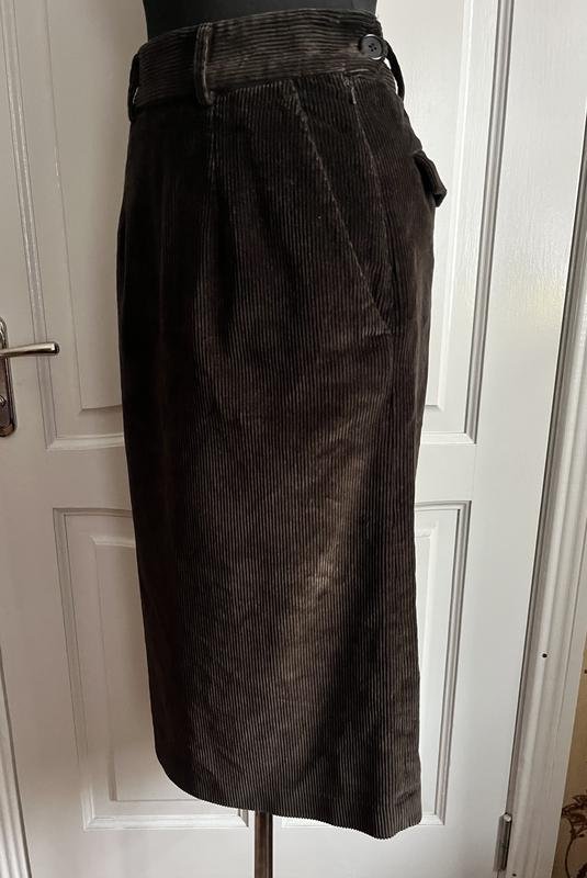 Женская Margaret Howell Юбка Хаки Вельвет 36