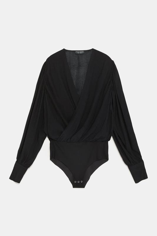 Women ZARA Bodysuit Black XL