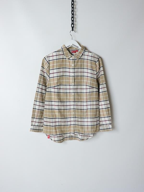 Женская American Vintage Рубашка Бежевый Полиэстер