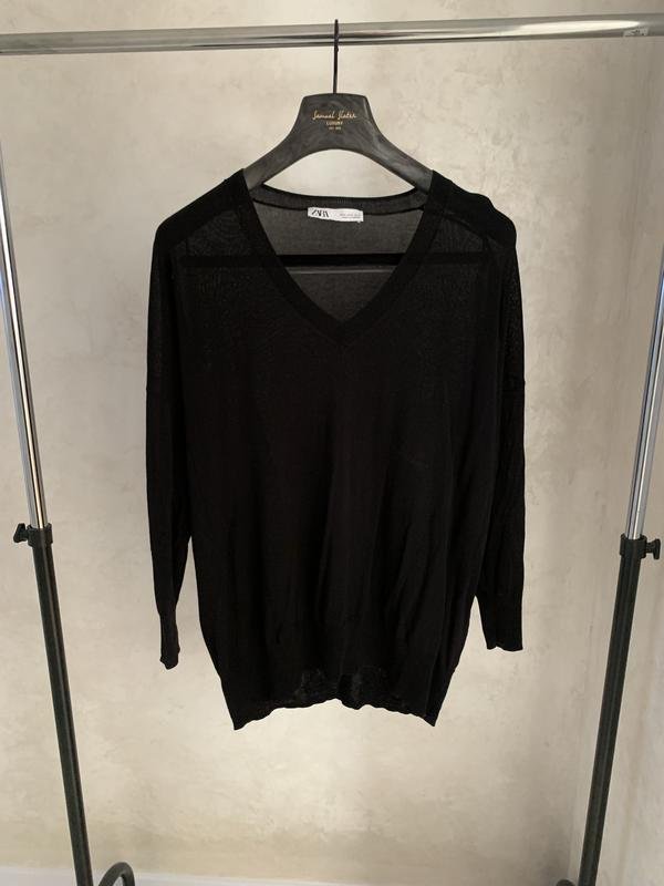 Women ZARA Sweater Black 36 / S / 44
