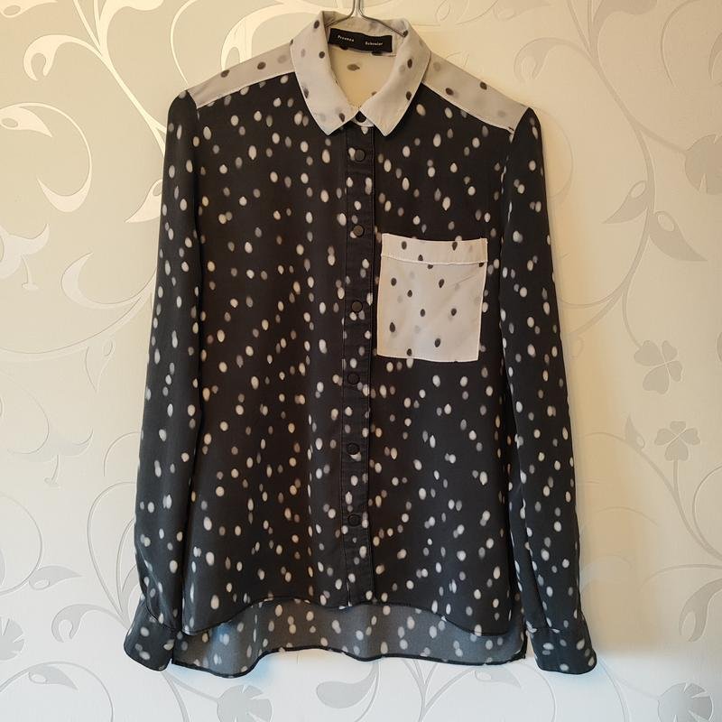 Women Proenza Schouler Shirt Grey Silk 34