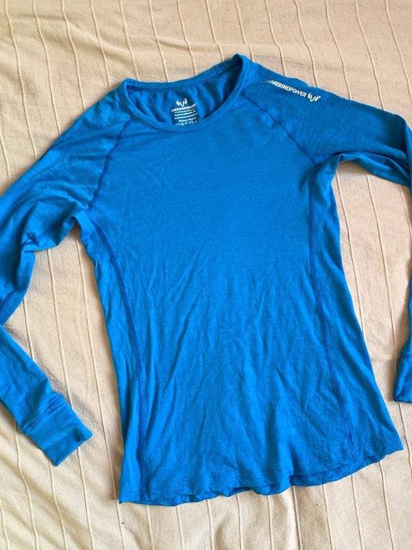 Donna Icebreaker Maglia Termica Blu Navy Lana 36