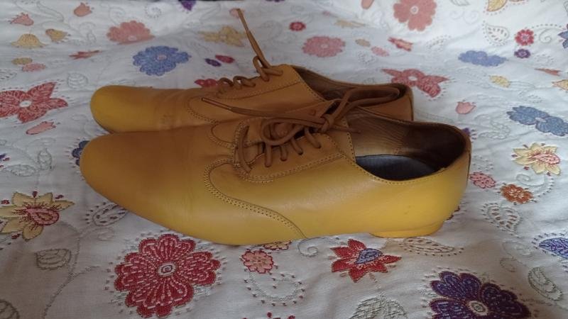 Men Camper Heels Orange Leather 41