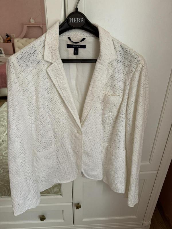 Женский Gant Пиджак Белый 38 / M / 46