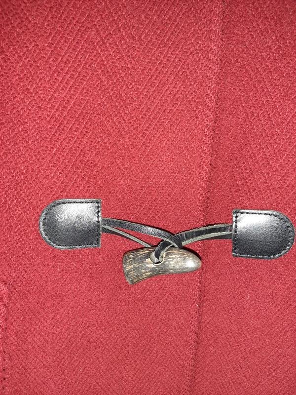 Women Coat Burgundy Wool 36 / S / 44