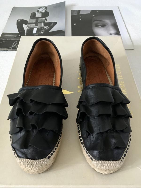 Damen Chie Mihara Espadrilles Schwarz Leder 38