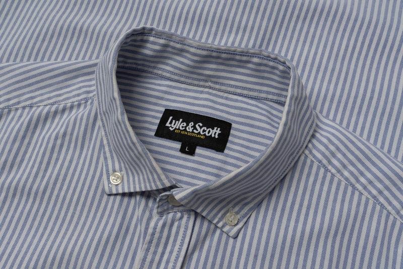 Herren Lyle & Scott Hemd Weiß Baumwolle 40 /L / 48