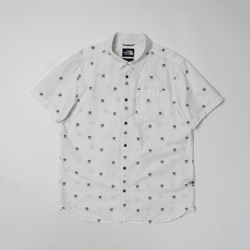 Мужской The North Face Рубашка Белая Хлопок 40 /L