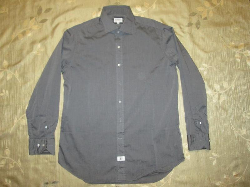Men Hackett Shirt Grey Cotton 42 / XL / 50